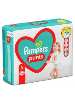 Підгузки-трусики дитячі Pampers Pants, розмір 6 (15+ кг), 36 шт